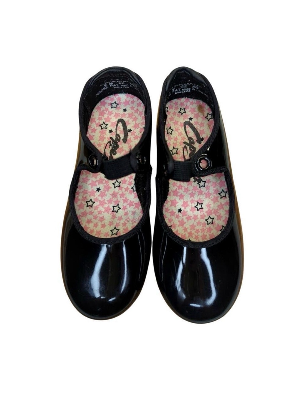 Mary Jane Black Patent Girls' Strap Dress Shoes